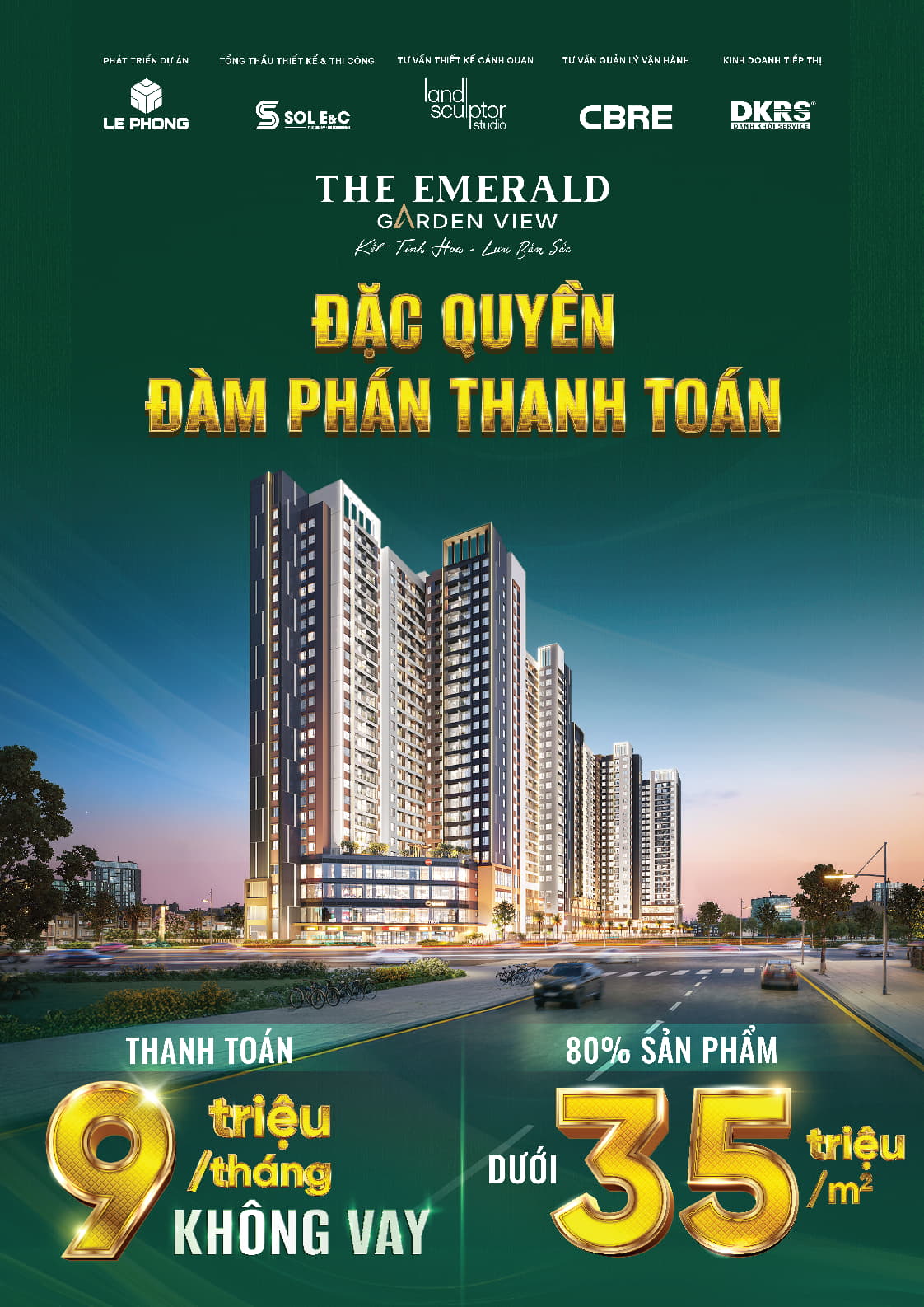 The Emerald Garden View đặc Quyền đàm Phán Thanh Toán